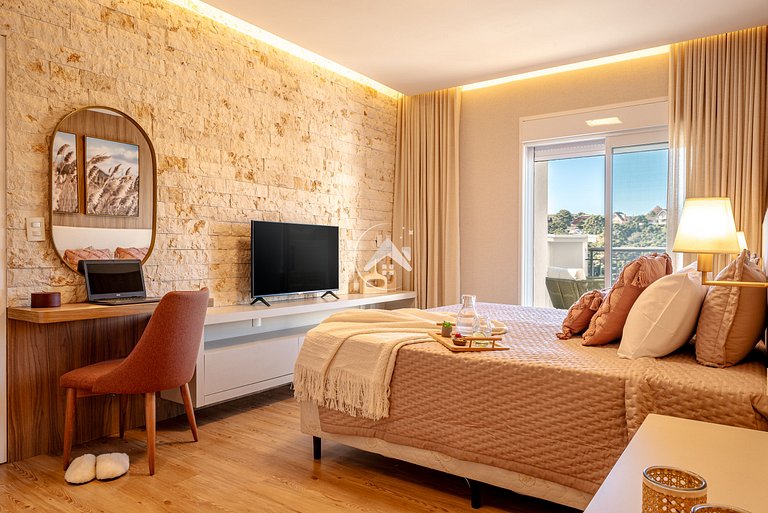 Refúgio nas Alturas: Cobertura de Luxo com 5 suítes e vista