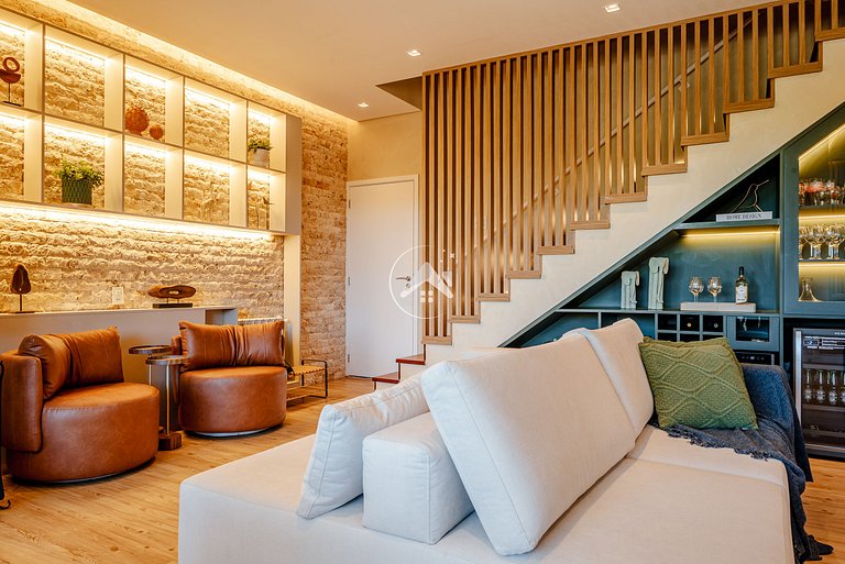Refúgio nas Alturas: Cobertura de Luxo com 5 suítes e vista